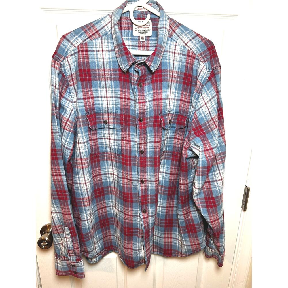 Lucky Size XXL Classic Fit Shirt Casual Men's Flannel Button Down